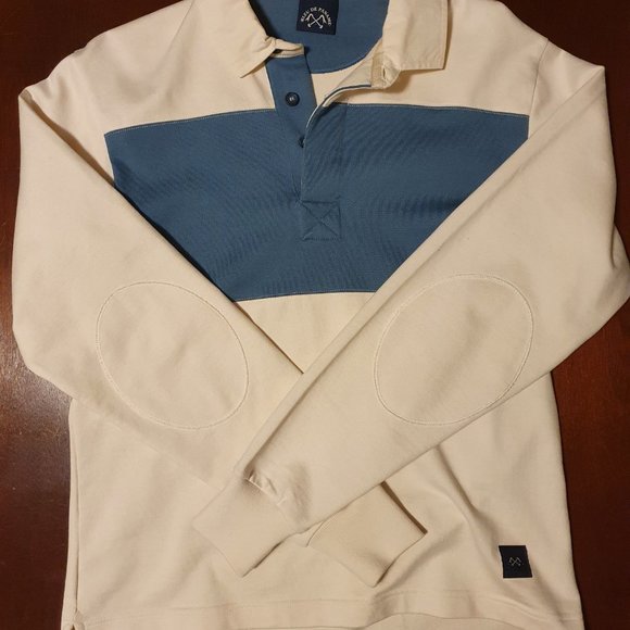 Bleu de Paname Rugby Polo - Horizon Blue & Ecru - Picture 4 of 10